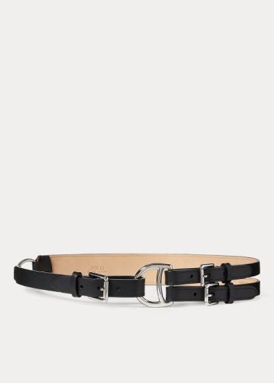 Women's Polo Ralph Lauren Tri-Strap Leather Belt | 945802GEI